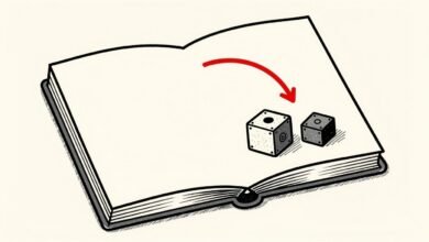 Ilustración generada con IA: libro abierto con una flecha roja hacia dos módulos, que alude al paso de los Gems a las skills